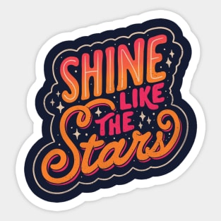 Shine Like The Stars by Tobe Fonseca Sticker